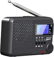 OSALADI Full-Band Digital Fm Mp3 Radio u Disk Rechargeable Battery Mini Stereo Alarm Clock Random Style