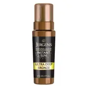 Jergens Natural Glow Instant Sun Body Mousse, Self Tanner for Ultra Deep Bronze