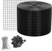 Solar Panel Bird Net Guard, 20cm x 30m Solar Panel Guard with 70pcs Stainless Steel Fasteners Clips, Rooftop Solar Panel Bird Net PVC Coated Guard Wire