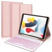 for iPad 9th Generation Case with Keyboard 10.2 Inch - Backlit Wireless Detac...