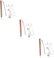 TEHAUX 3 Sets Luminous Nail Art Pen Rhinestone DIY Pen Rechargeable Dotting Tool Easy to Use for Nail Art Random Style