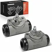 A-Premium Drum Brake Wheel Cylinder Compatible with Select Chevrolet, Dodge, Ford, GMC, Plymouth & International Harvester Models - F-100, F-250, F-350, E-100 Econoline, C20 Pickup, B350, 2-PC Set