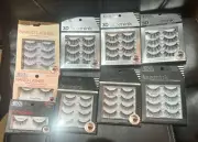 Large Lot Of All Ardell Brand Lashes Fauxmink, Naked, Wispies 30 Pair Total New