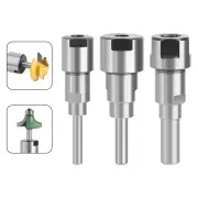 Lavie 1/4 Inch 1/2 Inch 6mm 8mm 12mm Router Collet Extension Chuck Adapter Milling Cutter Chuck Extender Rod Woodworking