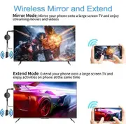 4K Wireless HDMI 1080P Streaming Adapter Compatible Phone/Tablet/PC to HDTV/Projector,Movies Shows/Live TV,Airplay/Miracast/DLNA