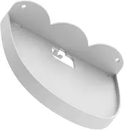 Lightweight Wall-Mounted Audio Shelf for Mini Supports Smart Speakers Routers Cameras White Wire Management