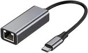 Wired Adapter, USB3.1 Type-C to RJ45 Gigabit Aluminum External Network Card