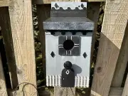 Beautiful Handmade combination Birdhouse an Bird feeder one of a kind