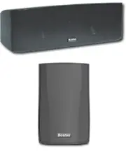 Boston Acoustics MicroCenter Center Speaker MRC & Pair (2) Micro 110x Surrounds