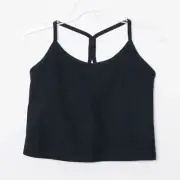 Beyond Yoga Space Dyed Slim Racerback Cropped Tank Black Plus Size 1X 1682
