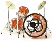 John Bonham - Axe Heaven John Bonham Led Zeppelin ZOSO Vistalite Transparent Amb