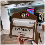 二手精品 BURBERRY 博柏利 THE POCKET BAG 迷你 斜跨包 手袋 帆布包 口袋包 口蓋包 兩用