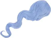 Healeved Stylish Long Curly Wig Fashion Wig for Women Lady Water Wave Realistic High Temperature Fiber Bangs