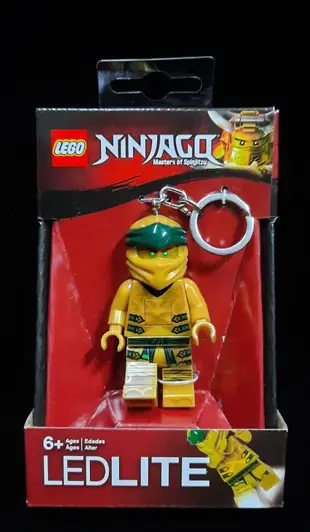 (STH)LEGO 樂高 LED 旋風忍者 Ninjago LED 人偶鑰匙圈 -黃金忍者 盒裝組