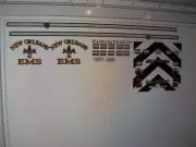 New Orleans Louisiana EMS Ambulance Decals 1:64