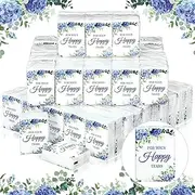 Geelin 100 Packs Wedding Tissues Packs for Guests 2 Ply Pocket Tissues Travel Tissues Mini Tissues Packs For Your Happy Tears Tissues for Wedding Welcome Bags Ceremony Graduation Party Supplies