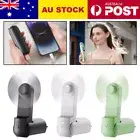 Handheld Fan Portable Foldable Mini USB Travel Power Bank Desk Fan+Backup Power
