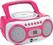 Sport Portable Stereo CD Boombox CD-518 Pink Portable CD Player With