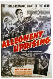 Allegheny Uprising poster Claire Trevor John Wayne Claire Trev- 1957 Old Photo
