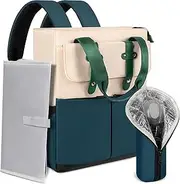 TORIBIO Diaper Bag Backpack, Large Baby Diaper Bag with Changing Pad and Insulated Baby Bottle Bag