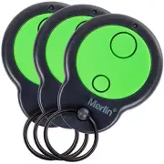 Merlin M842 Garage Door Remote Control Chamberlain Genuine Transmitter x 3