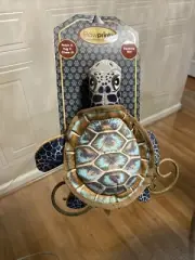 PAWPRINTZ FETCH TUG DOG TOY INTERACTIVE FETCH PLAY TOY TURTLE 10.5”