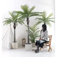 在飛比找樂天市場購物網優惠-仿真椰子樹假椰樹盆栽熱帶植物室內外裝飾仿真蒲葵樹盆景設計造景