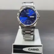 Casio Analog Mens Watch Silver Stainless Steel Original New MTP-1239D-2A