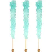 Light Blue Crystal Lolly Sticks (Pack of 5)
