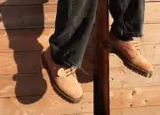 Dr. Martens 1461 BEX Suede Oxford in Sandy Tan Tufted Suede made in U.K MSRP$275
