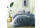 Accessorize Stonewashed Linen Cotton Quilt Cover Set Queen
