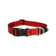 Rogz Classic Lockable Reflective Dog Collar Red XL