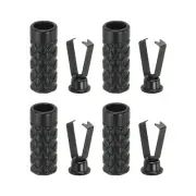 Shoelace Tips, 4Pcs Shoelace Head Tips for DIY Shoes String, Black Style D