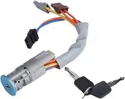 HAUAGEZWU 4162.92 416292 Ignition Switch & Lock Barrel Cylinder Set + 2 Keys Fit for Peugeot 106 405 1994