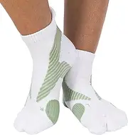 ZenToes Padded Bunion Relief Socks for Women and Men with Big Toe Separator, Arch Compression, Moisture Wicking - 1 Pair