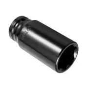 Deep Impact Sockets 1/2" Drive 27mm Socket Cr-V 6 Point Black for DIY Making