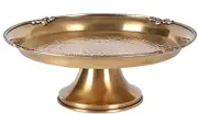 Fruit Bowls 30CM Vintage Brass Round Fruit Tray,Fruit Plate,Rustic Farmhouse Serving Platter, Candy Display Plates,Cake Dessert Display Stand Snack Plate