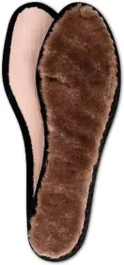 Tacco Alaska Foot Care Insole Lambskin Inserts for Shoes Boots Black Size Medium