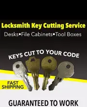 Bauer Key Code J351 thru J400 Replacement Keys T-Handles-Campers-File Cabinets