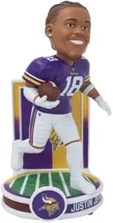 FOCO Justin Jefferson (Minnesota Vikings) Banner Series NFL Bobblehead