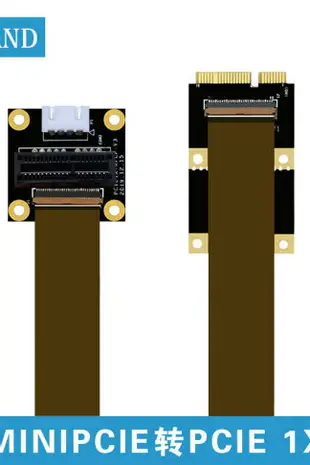 主板minipcie轉PCIE1X轉接線轉接卡pci-e延長轉接線