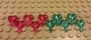 Lego NEW Friends Set/10 Trans Blue + Pink Heart Jewels-Princess Girl Gem Crystal