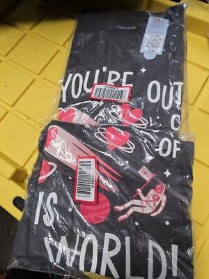 Kids Cat & Jack L ( 12/14) Charcoal "Youre Out Of This World" T'shirt NWT