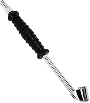 Car Tire Inflator Chuck with Pressure Gauge Heavy Duty Straight Air Chuck for Accurate Tire Inflation Essential Air Compressor Attachment for Cars Trucks and Motorcycles