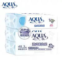 在飛比找蝦皮商城優惠-【AQUA水】濕式衛生紙抑菌型48抽x3包/串