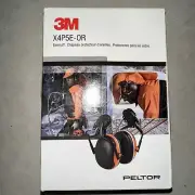 3M Peltor X4P5E-OR Earmuff Hard Hat Connecting Noise Reducing Orange