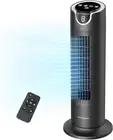 16" Bladeless Tower Fan with Remote Quiet Oscillating Fan, 8 Speeds, 1-8H Timer