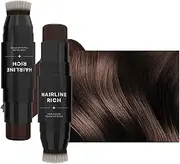 Root Cover Up Stick – Hairline Concealer Pen, Temporary Color Stick, Waterproof Hair | Double-Ended Root Hider for Thinning Areas and Grey Hair, Easy Hair Color Fix for Beauticians, Travel