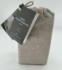 Linen Erased Jacquard Euro Pillow Sham Pillowcase Square Natural Threadery NEW