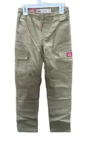 Levi's Youth Cargo Pants Size 8 Pull Up, Stretch, Drawstring Cord R1-B